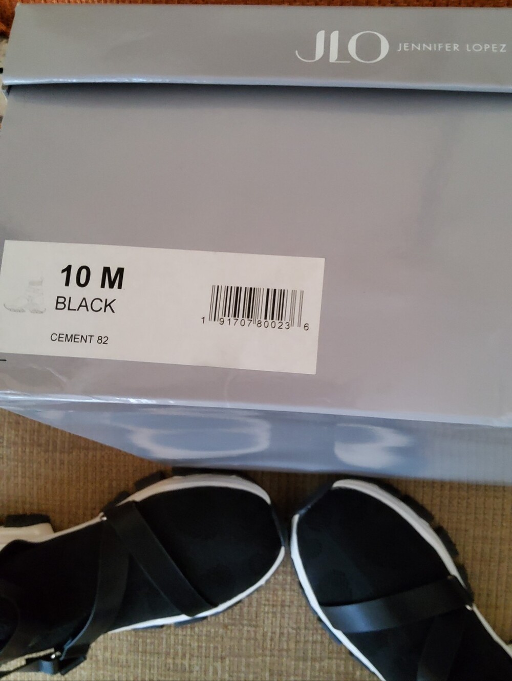 JLO Jennifer Lopez Women's Black High-Top Chunky Sneakers – Size 10 – NEW - Picture 5 of 5